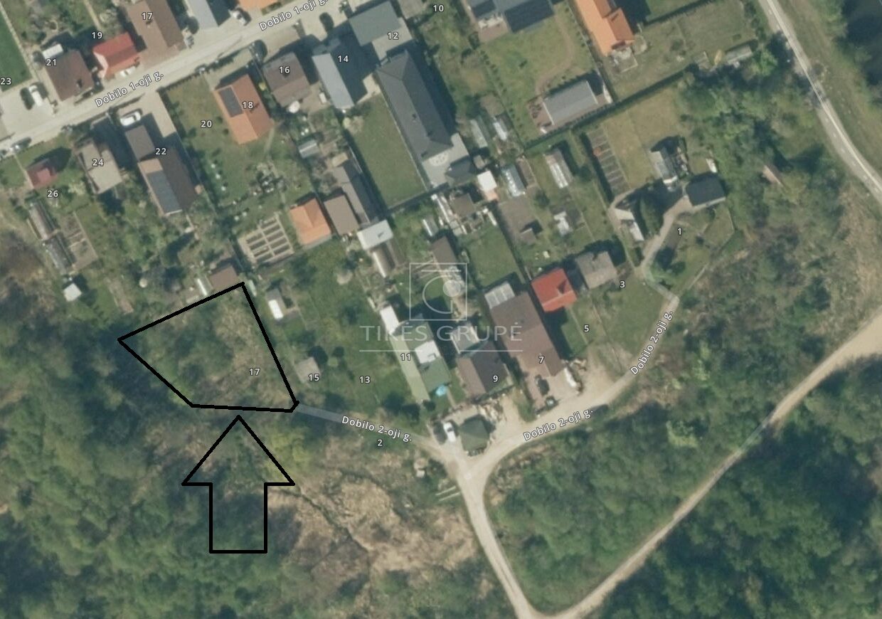 PARDUODAMAS 6,8 ARŲ SKLYPAS MAŽAJAME KAIMELYJE, S/B Dobilas, DOBILO 2-OJOJE GATVĖJE