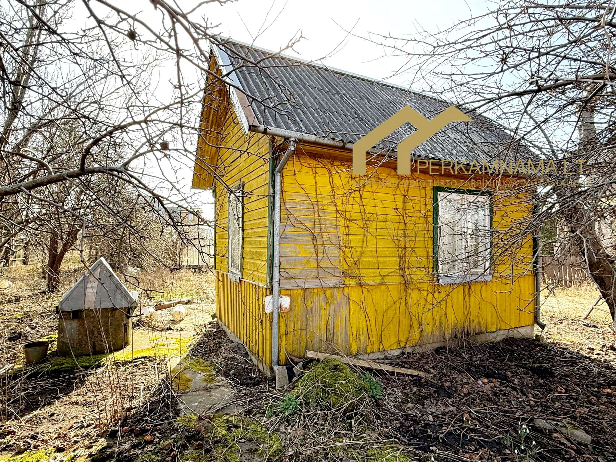 Parduodamas sodo sklypas su nameliu SB Dituva