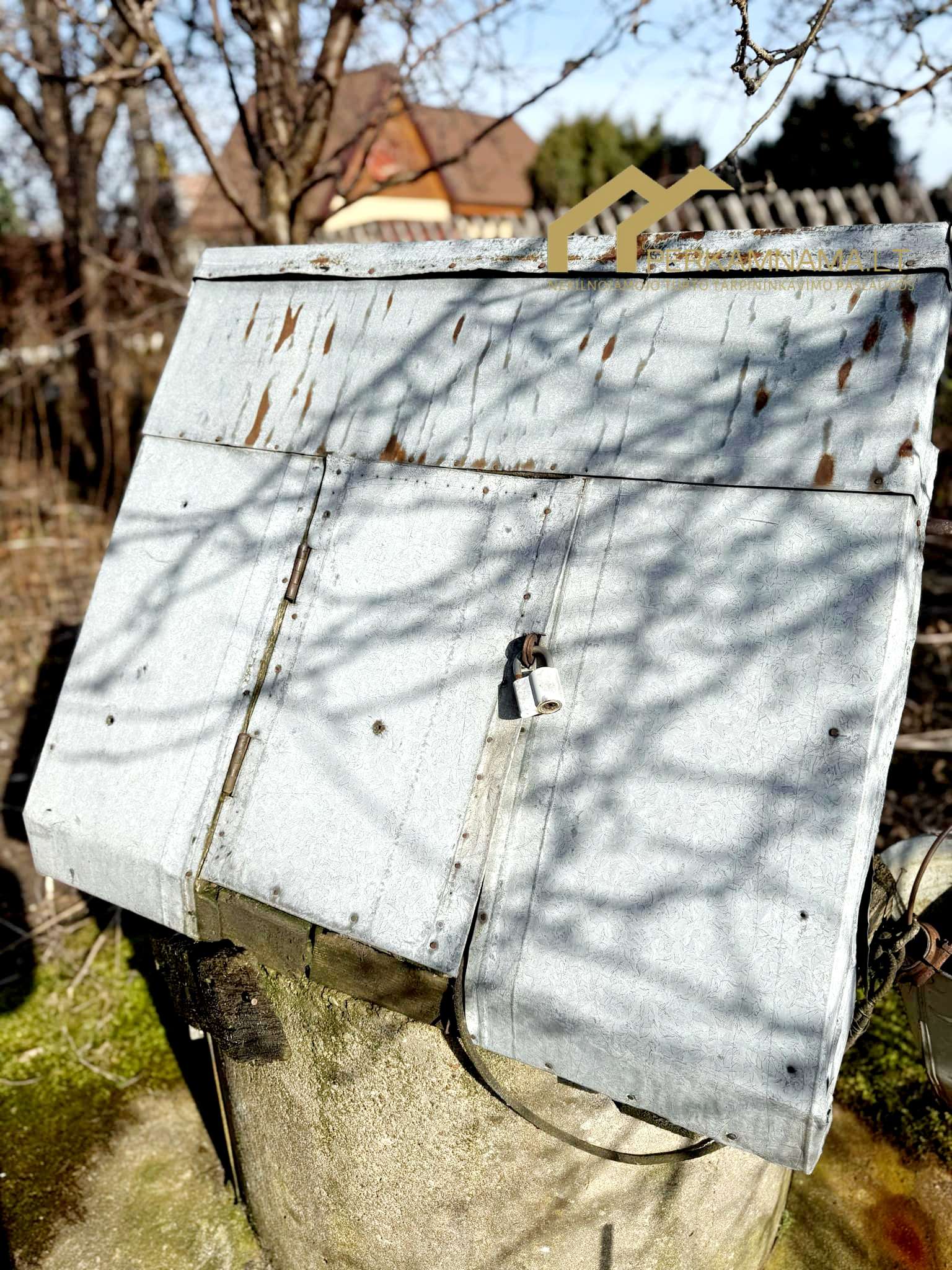 Parduodamas sodo sklypas su nameliu SB Dituva