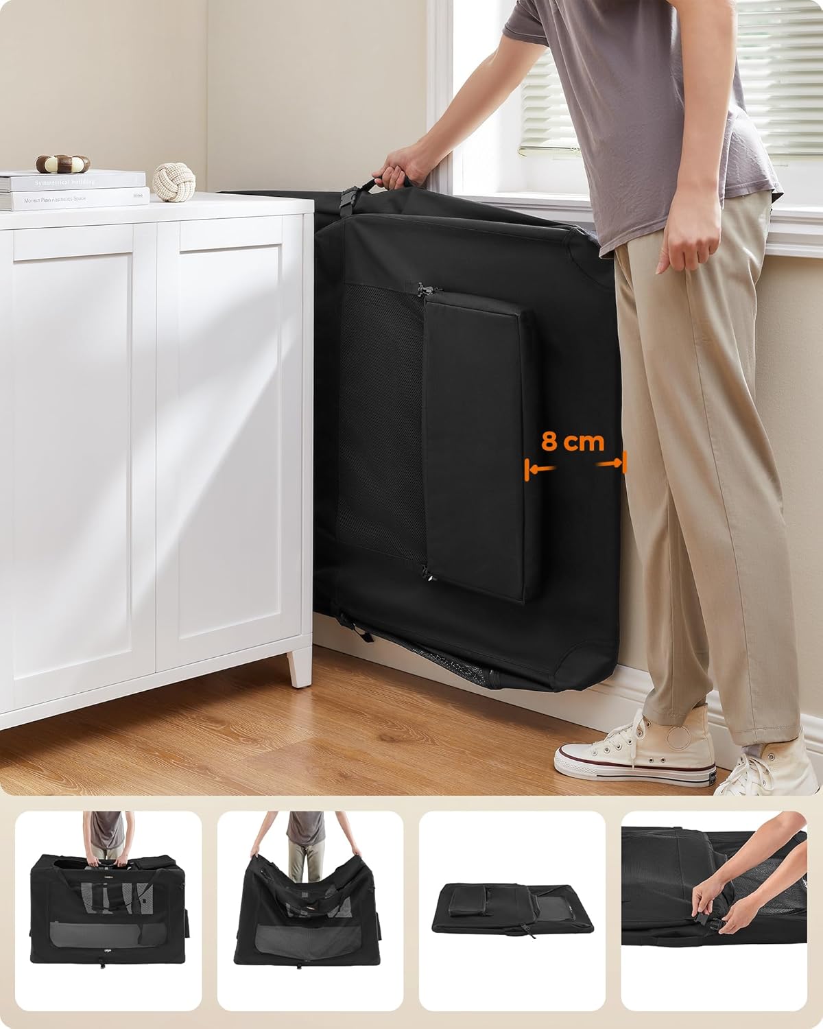 Didelis (XXXXL) sulankstomas šunų krepšys