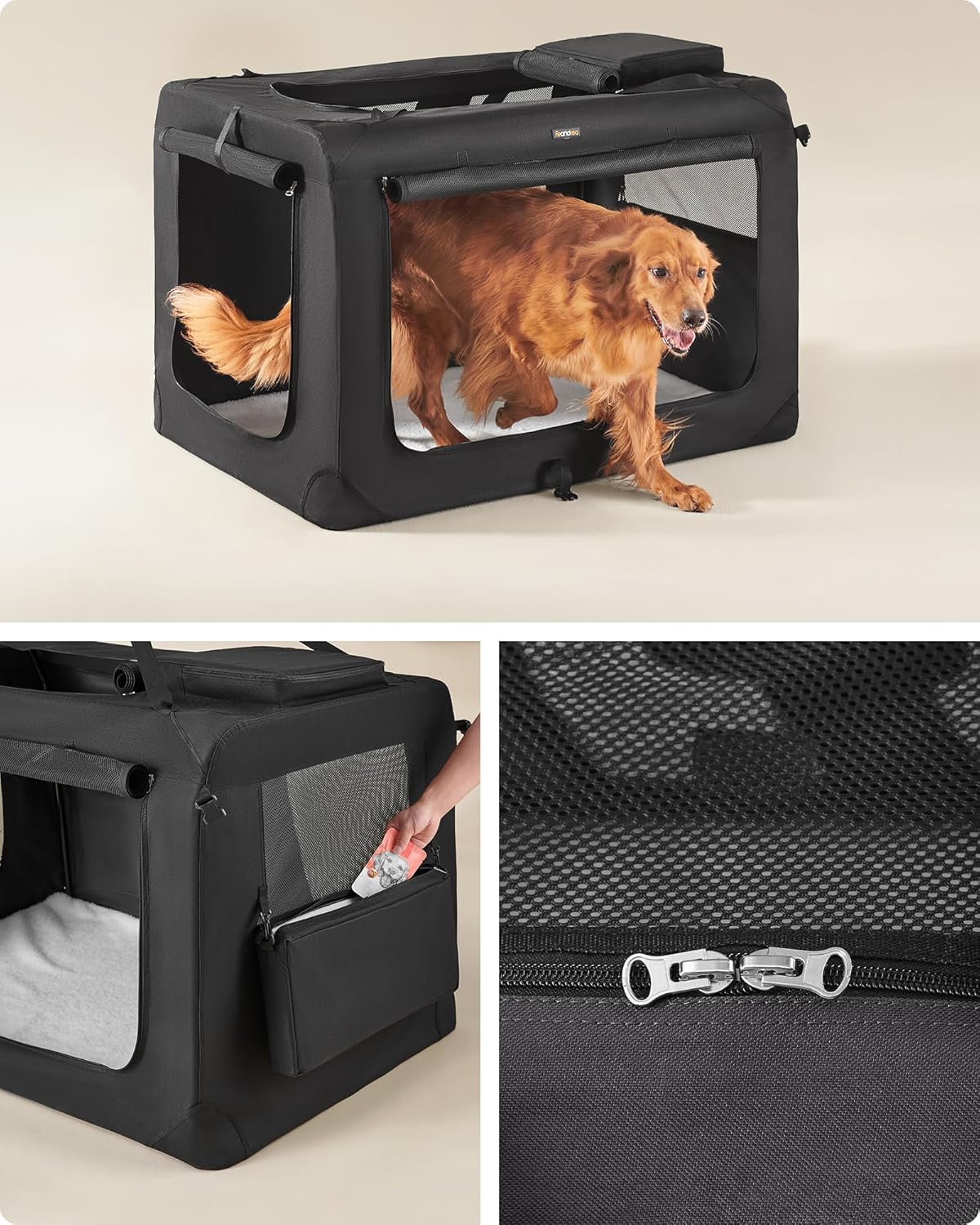 Didelis (XXXXL) sulankstomas šunų krepšys