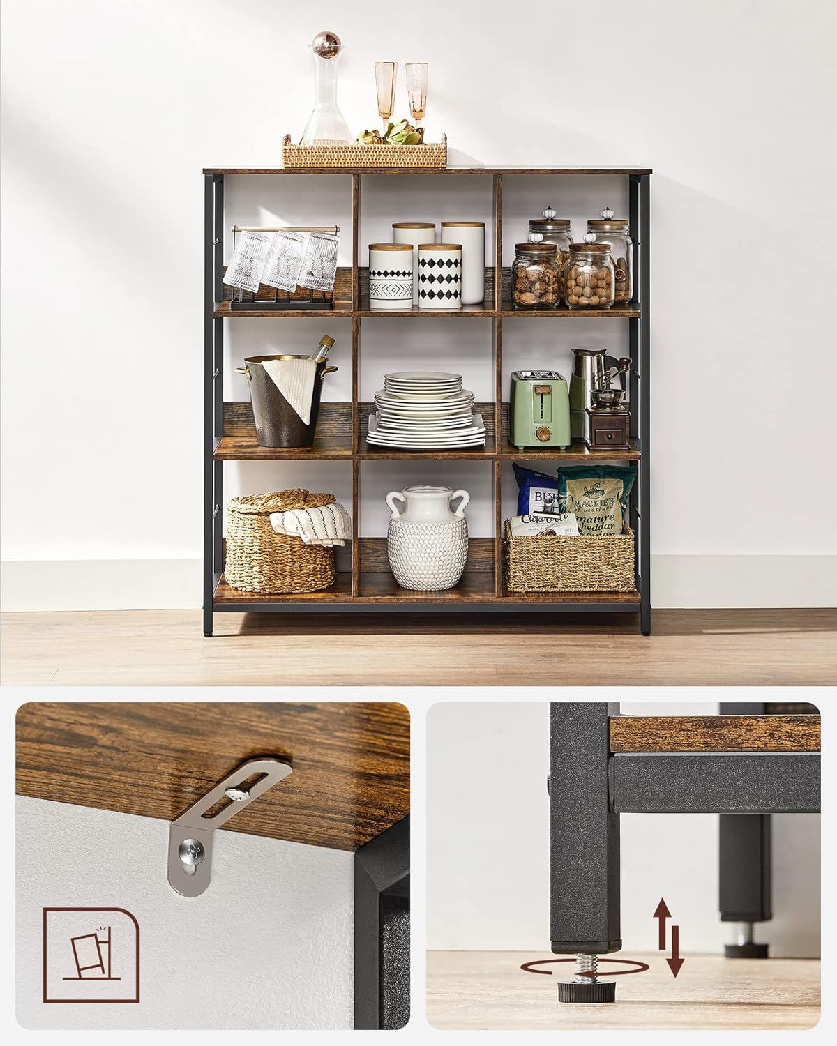 3-iejų pakopų laikymo lentyna