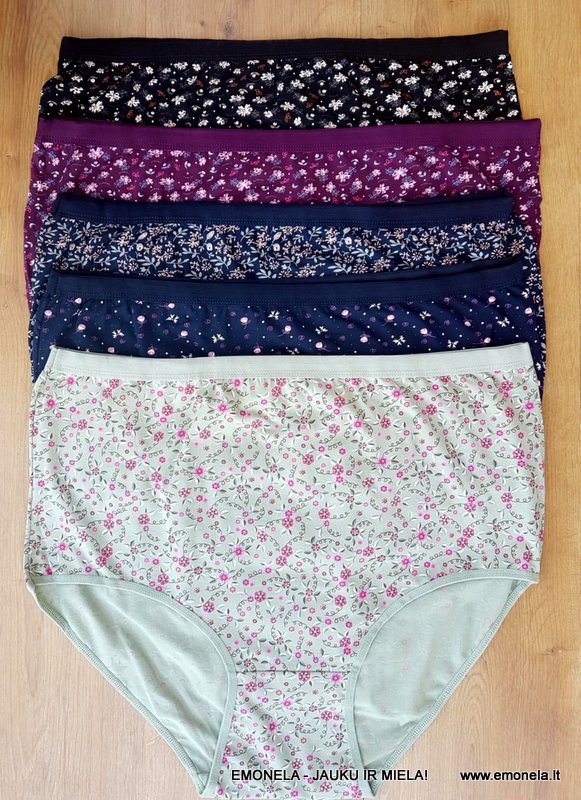 Kelnaitės moteriškos didelių dydžių apatinės medvilninės po 3,35 €