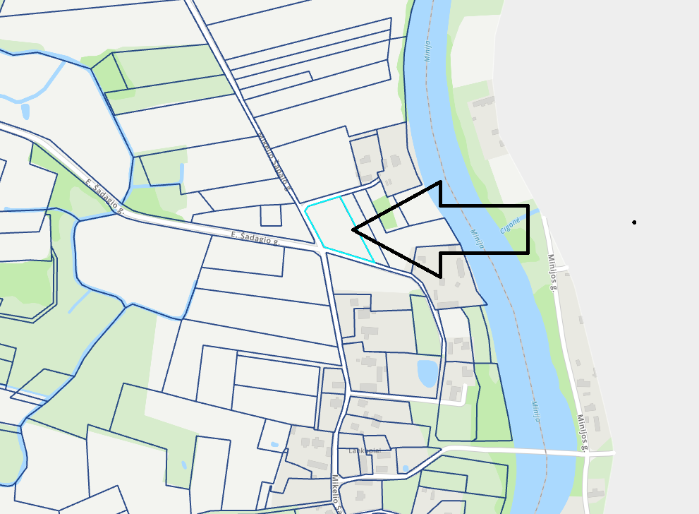 Parduodamas 0,51 ha sklypas Klaipėdos rajone, Lankupių kaime, netoli Minijos upės