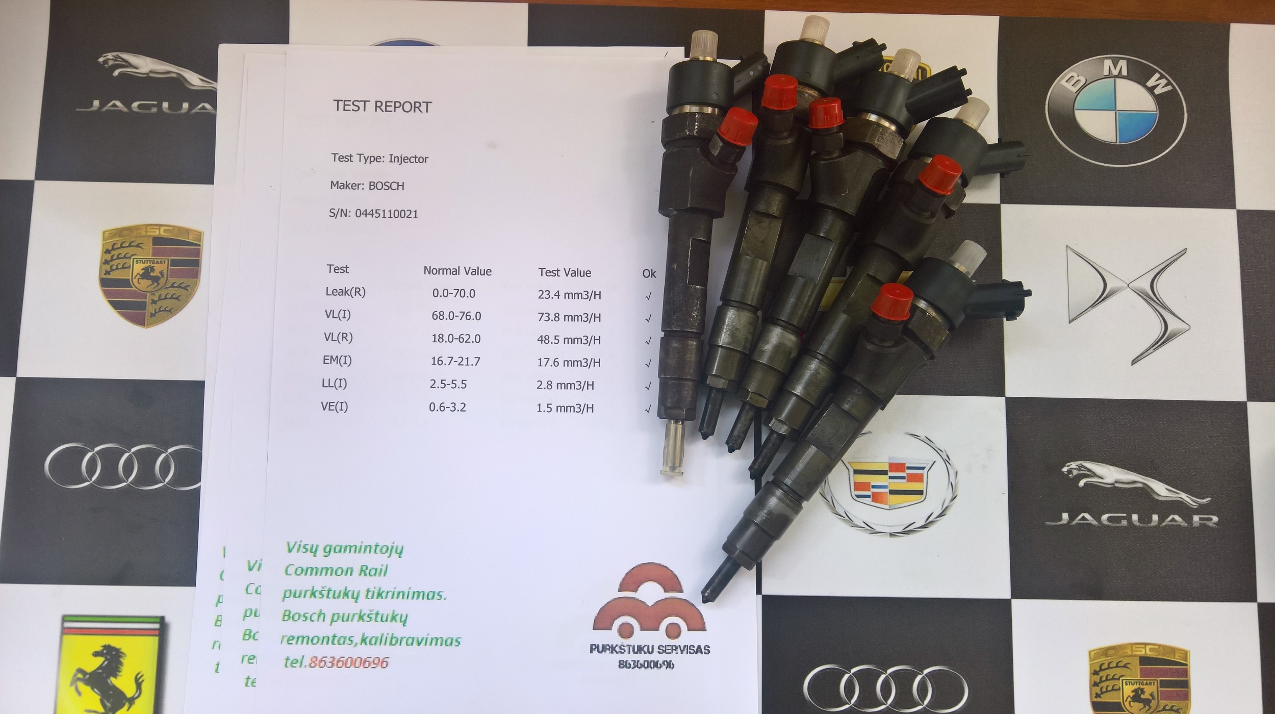 Kuro purkštukai Opel,Renault,Nissan 1,9d. 0445110021