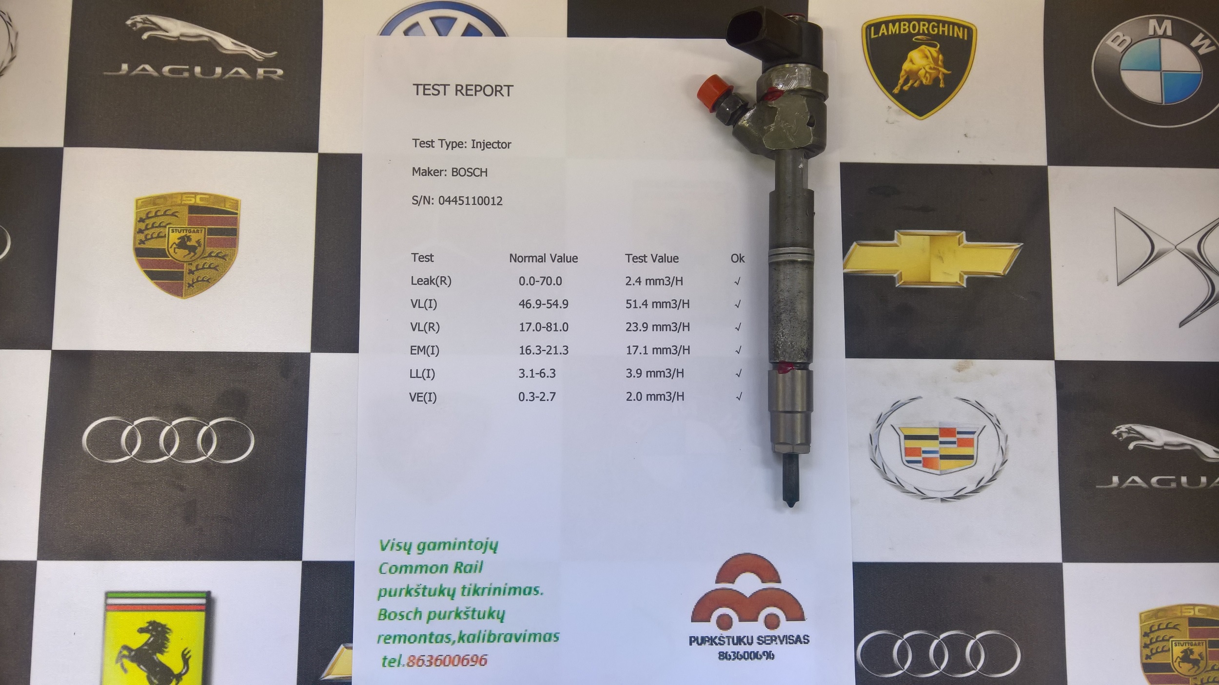 Kuro purkštukai Mercedes-C200,C220,E200, E220,V200,V220,Vito. 0445110012