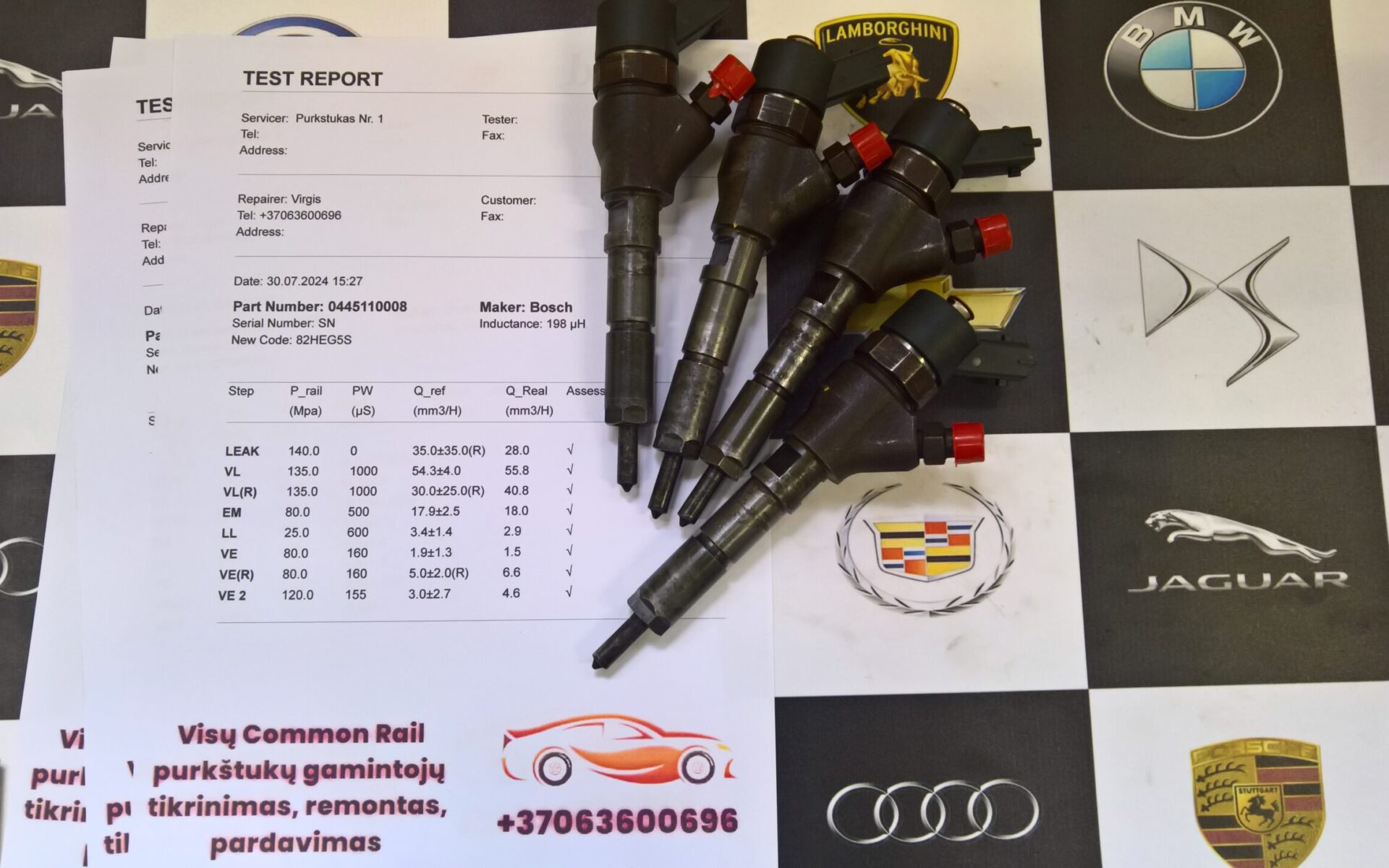 Kuro purkštukai Citroen,Lancia,Peugeot,Suzuki. 0445110008
