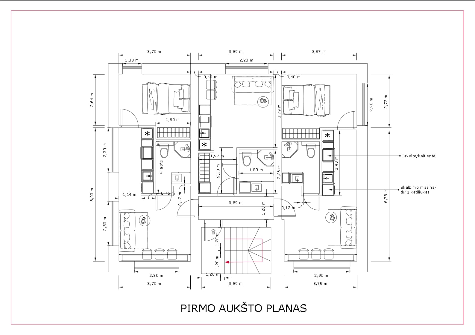 Parduodamas Namas Tauralaukyje su projektu 6 Butams