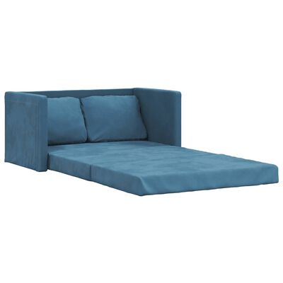 Aksominė grindų sofa-lova, 2in1