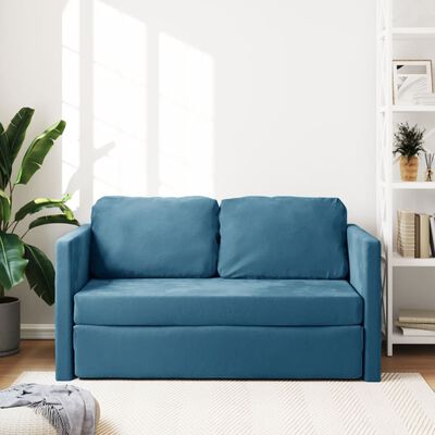 Aksominė grindų sofa-lova, 2in1