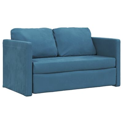 Aksominė grindų sofa-lova, 2in1