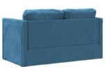 Aksominė grindų sofa-lova, 2in1