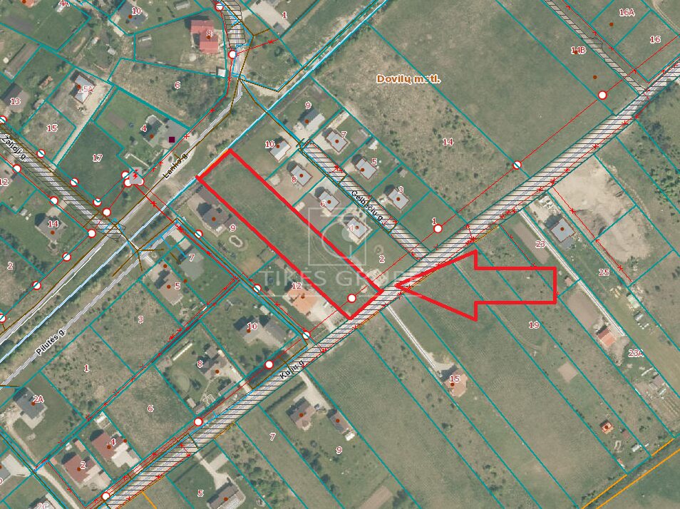 Parduodamas sklypas Doviluose, Kulių g. – 45 arai