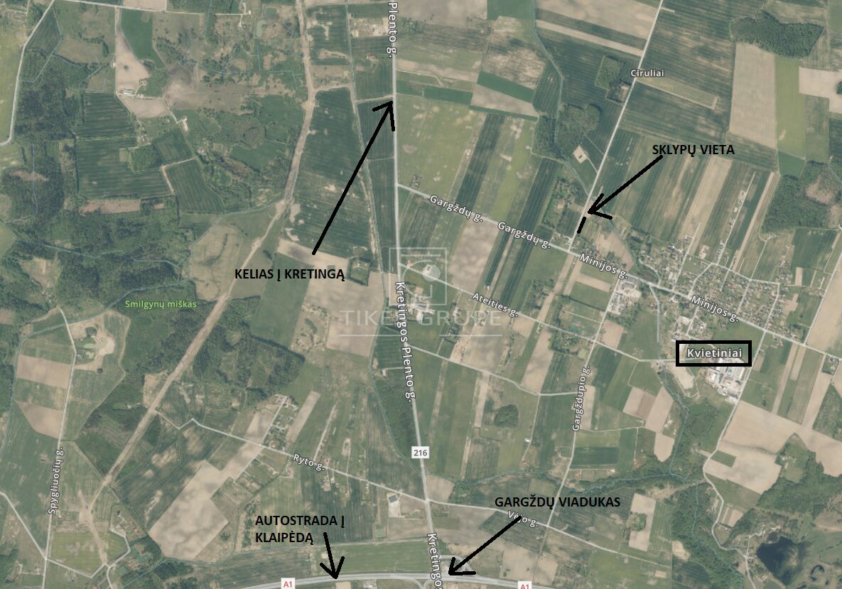 Parduodami 2 sklypai po 12,5 arų Kvietinių k., Medžiotojų g.