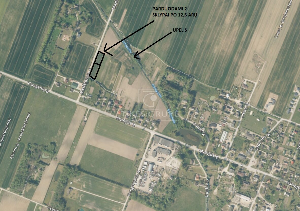 Parduodami 2 sklypai po 12,5 arų Kvietinių k., Medžiotojų g.