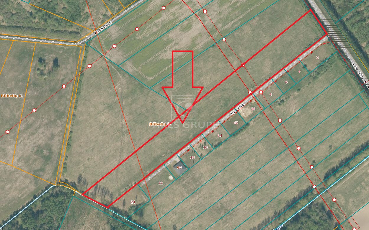 Parduodamas itin patrauklus 2,48 ha žemės sklypas Kretingos rajone, Būbelių k.