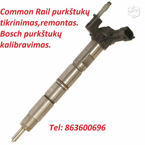 Common Rail purkštukų tikrinimas.