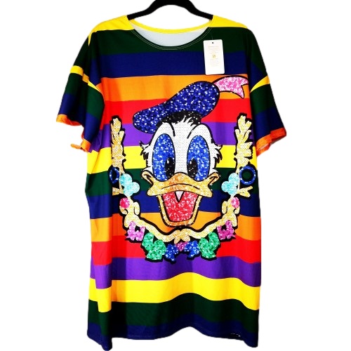 Tiesaus silueto tunika palaidinė su pamėgtais personažais