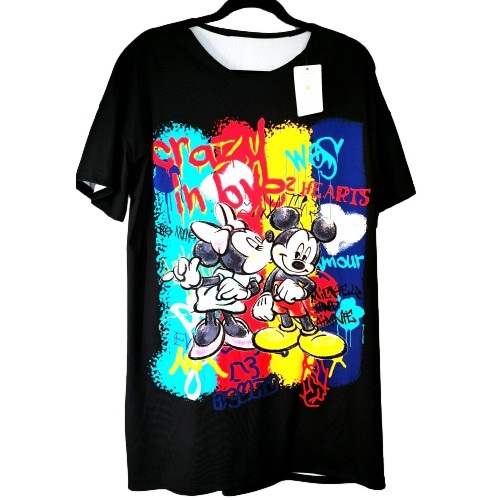 Tiesaus silueto tunika palaidinė su pamėgtais personažais