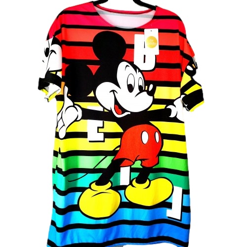 Tiesaus silueto tunika palaidinė su pamėgtais personažais