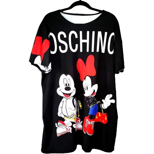 Tiesaus silueto tunika palaidinė su pamėgtais personažais