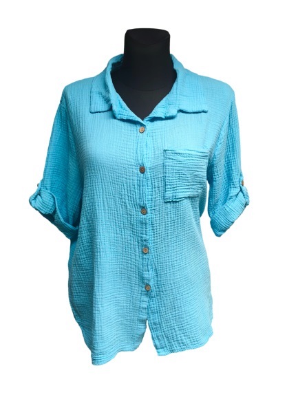 Moteriški muslino marškinėliai