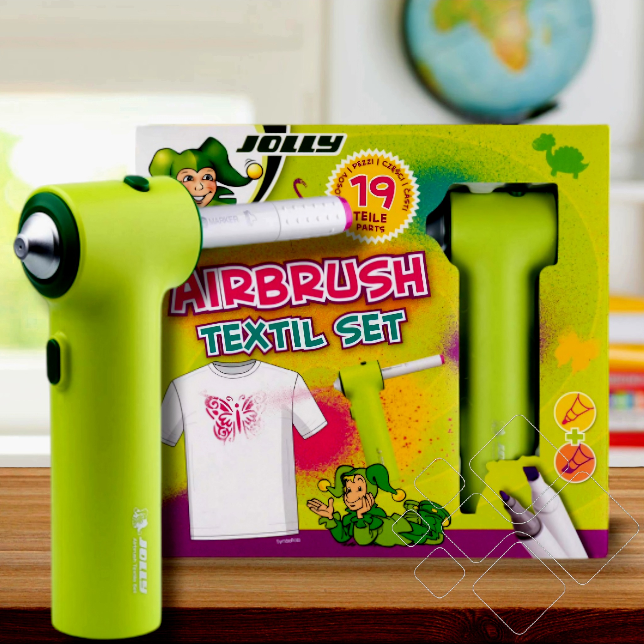 „Airbrush Textil Set” aerografo rinkinys