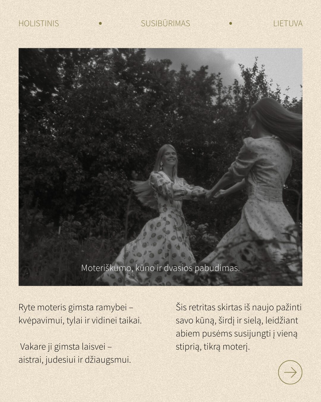 Holistinis moterų susibūrimas PAŽADINTA