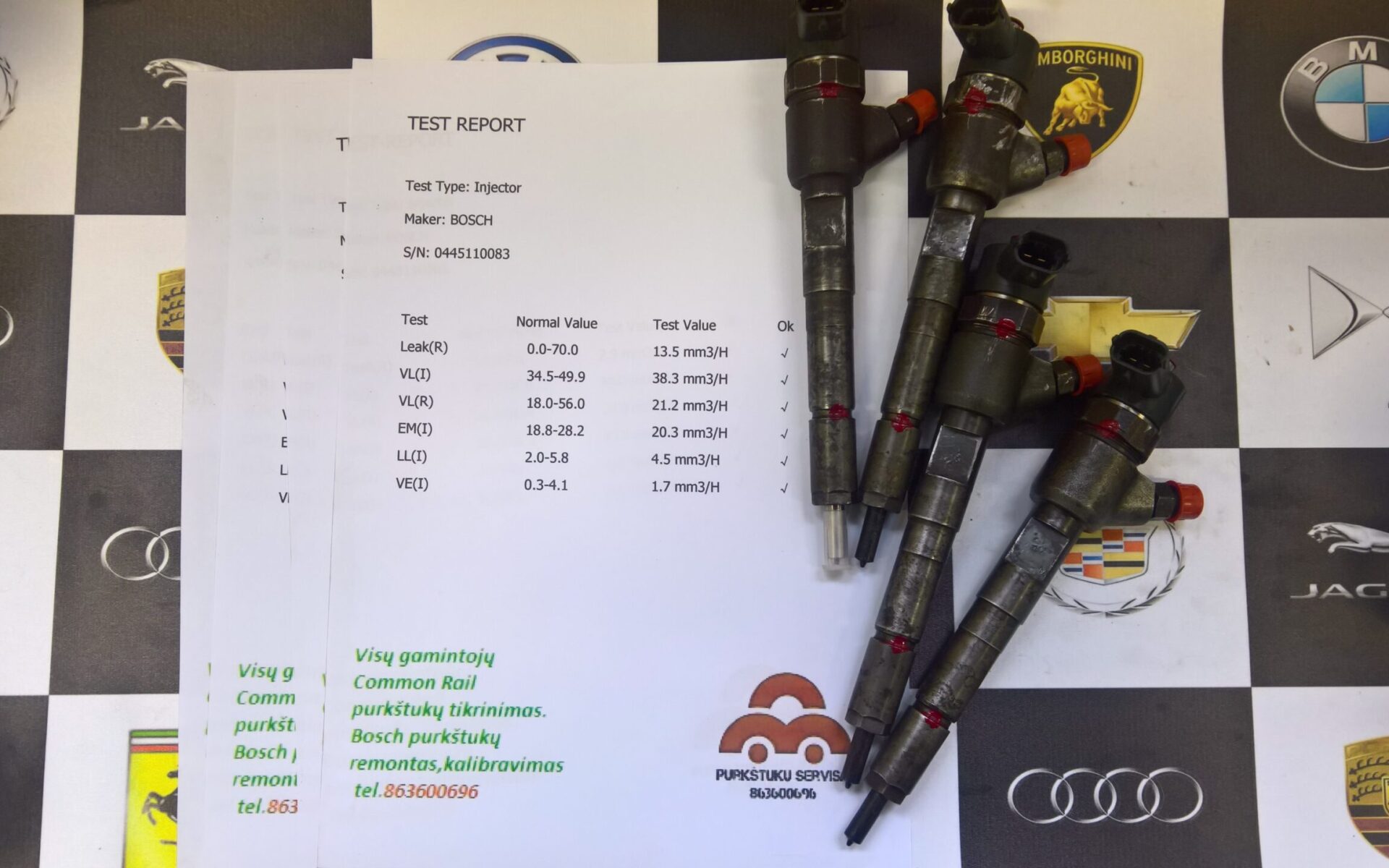 Kuro purkštukai Fiat,Lancia,Opel,Suzuki. 0445110083
