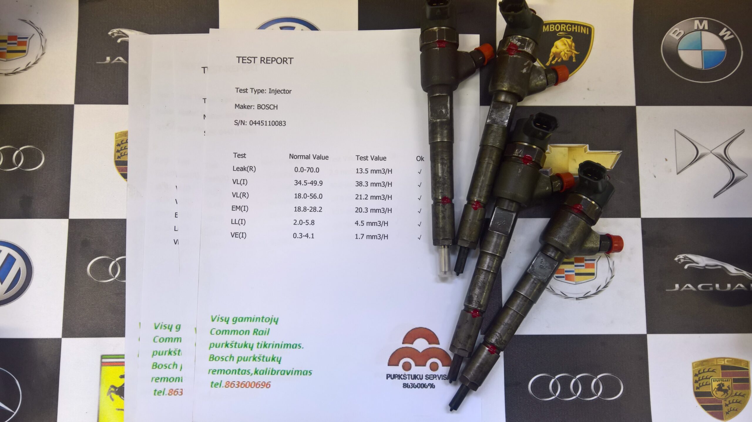 Kuro purkštukai Fiat,Lancia,Opel,Suzuki. 0445110083
