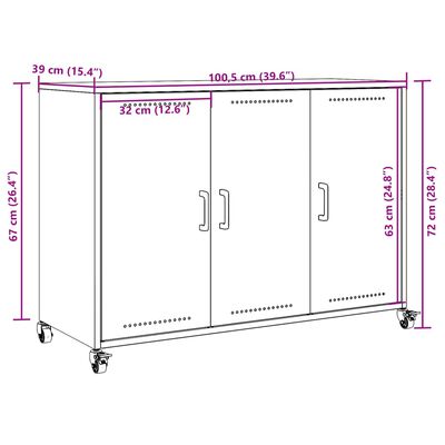 Plieninė, rožinė spintelė