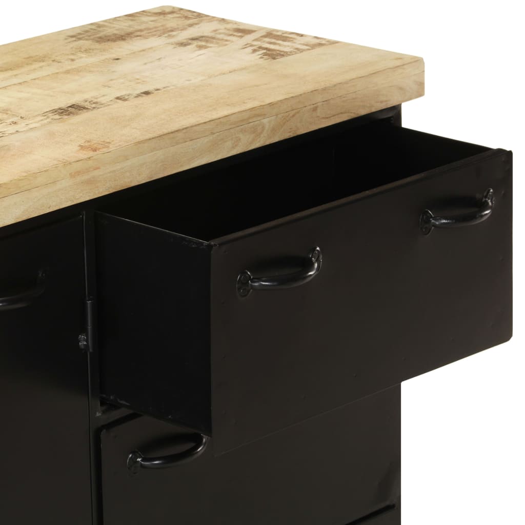 Indauja / Darbastalis su natūraliu mango medienos stalviršiu.