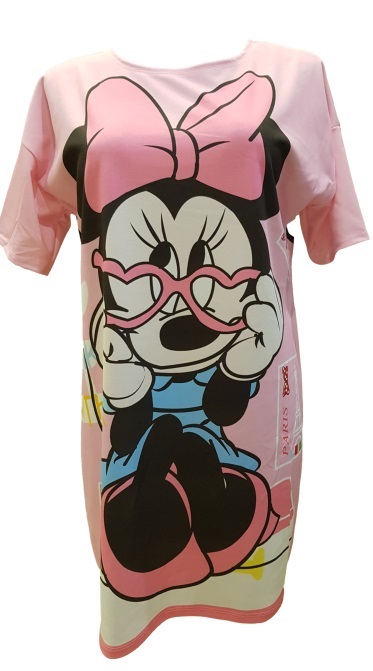 Tiesaus silueto tunika palaidinė su pamėgtais personažais