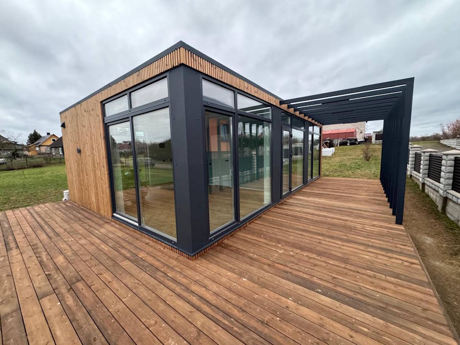 Moduliniai nameliai su pilna apdaila