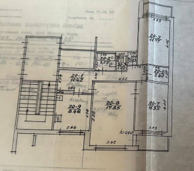 Parduodamas 3 kambarių butas