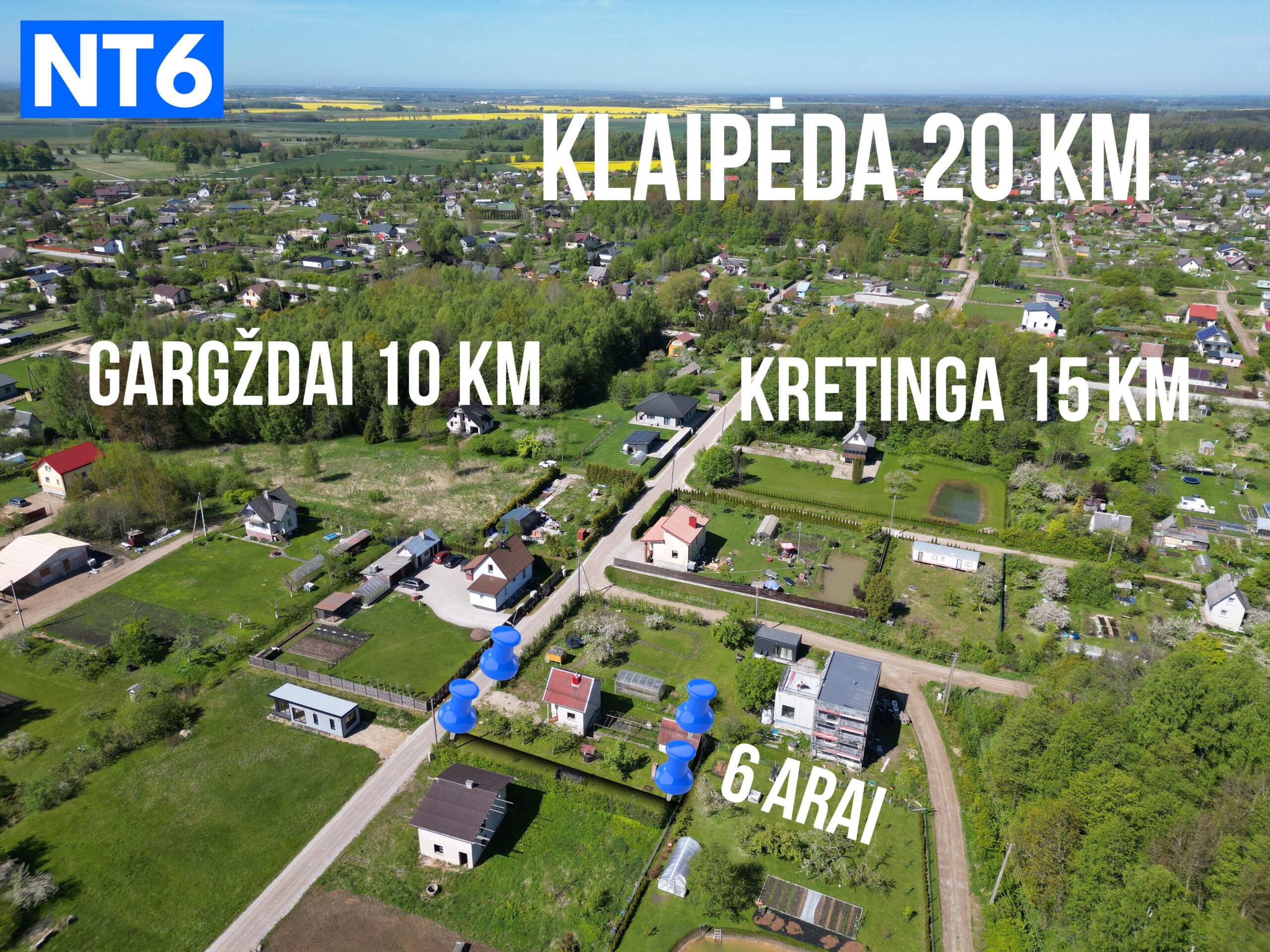 PARDUODAMAS 6 ARŲ SODAS VAITELIUOSE 48 M2