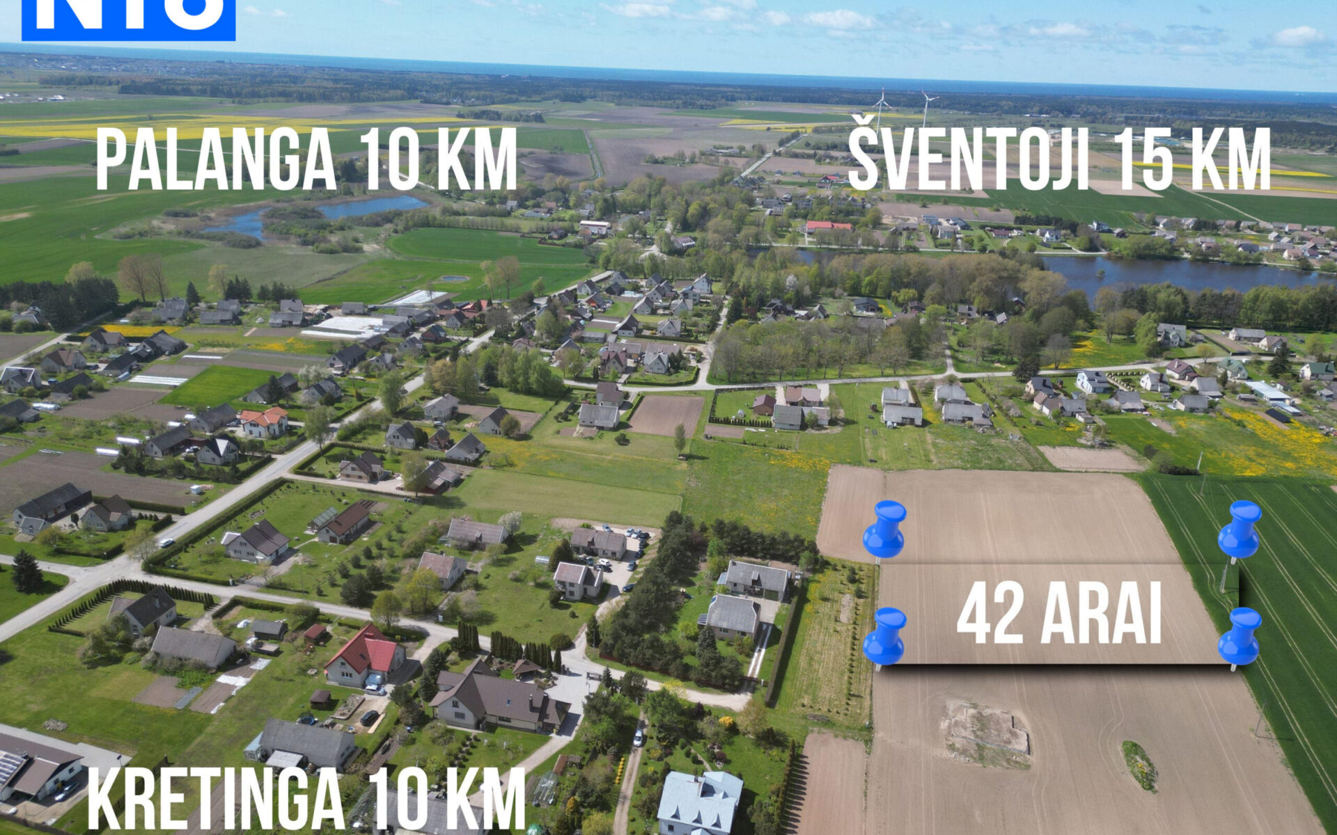 PARDUODAMAS 42 A. NAMŲ VALDOS SKLYPAS RŪDAIČIUOSE