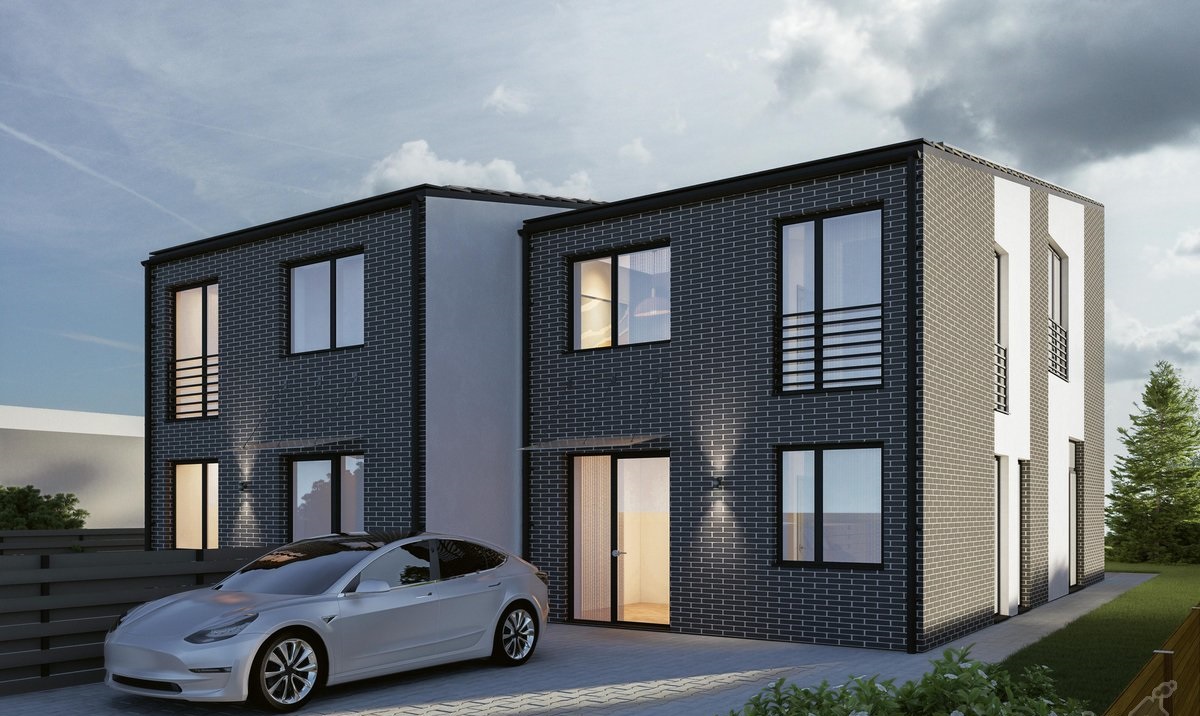 Parduodami nauji namai šalia Klaipėdos, prie ežero, Slengiai.