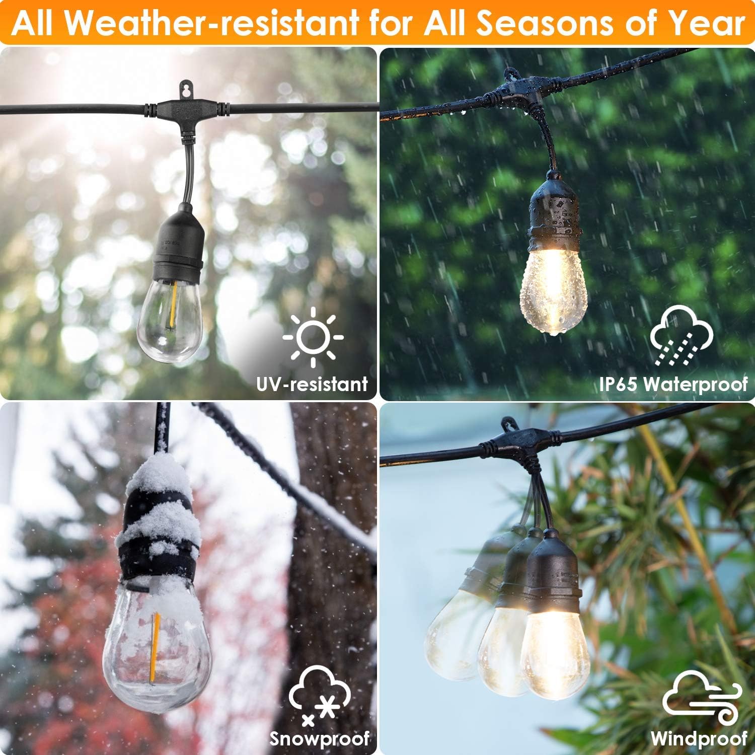 LED lauko girlianda, 20m