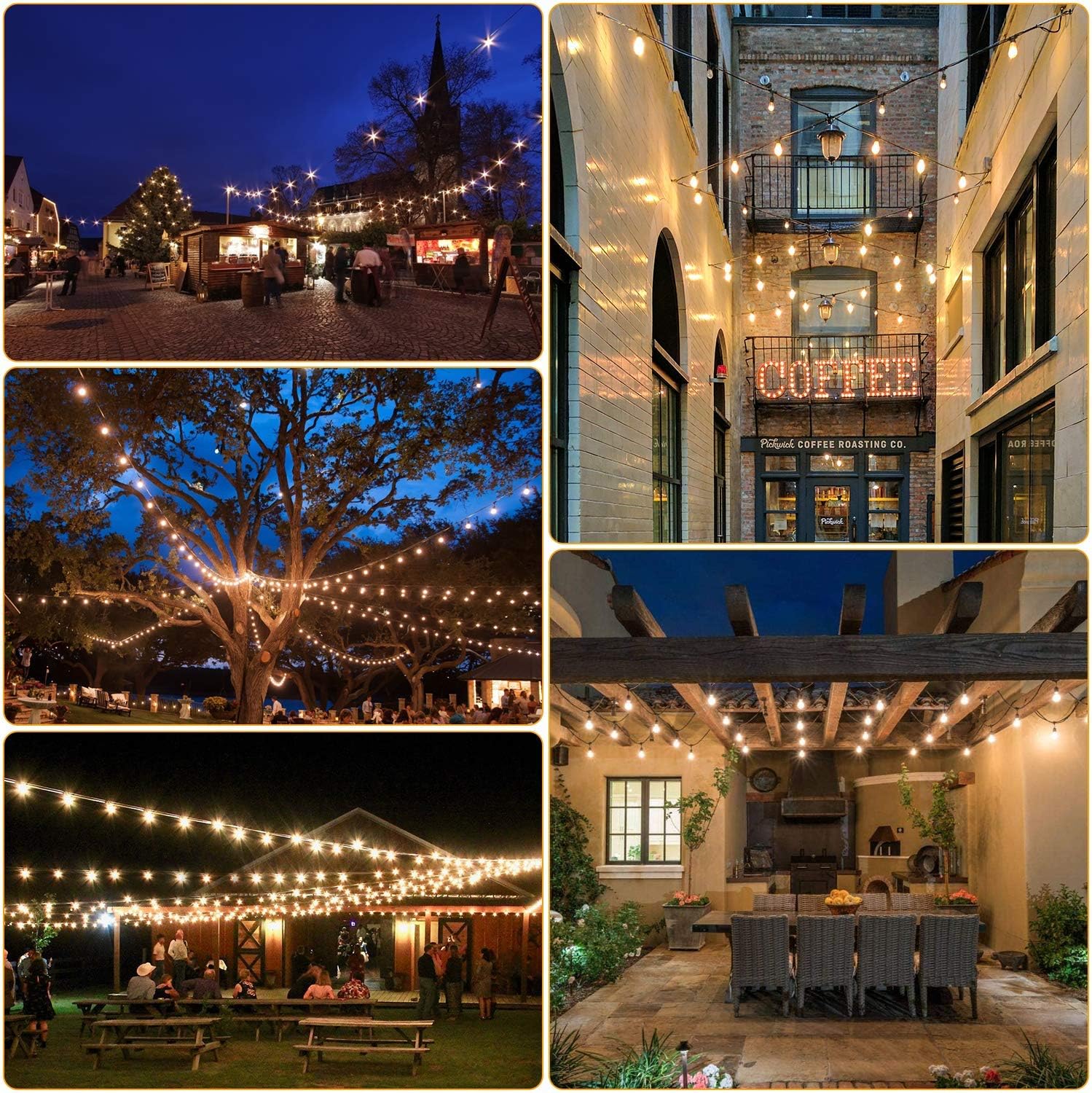 LED lauko girlianda, 20m