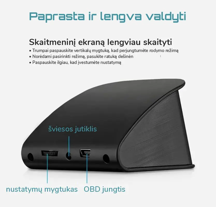 Toyota Prius ir kitų modelių temperatūros matuoklis OBD2