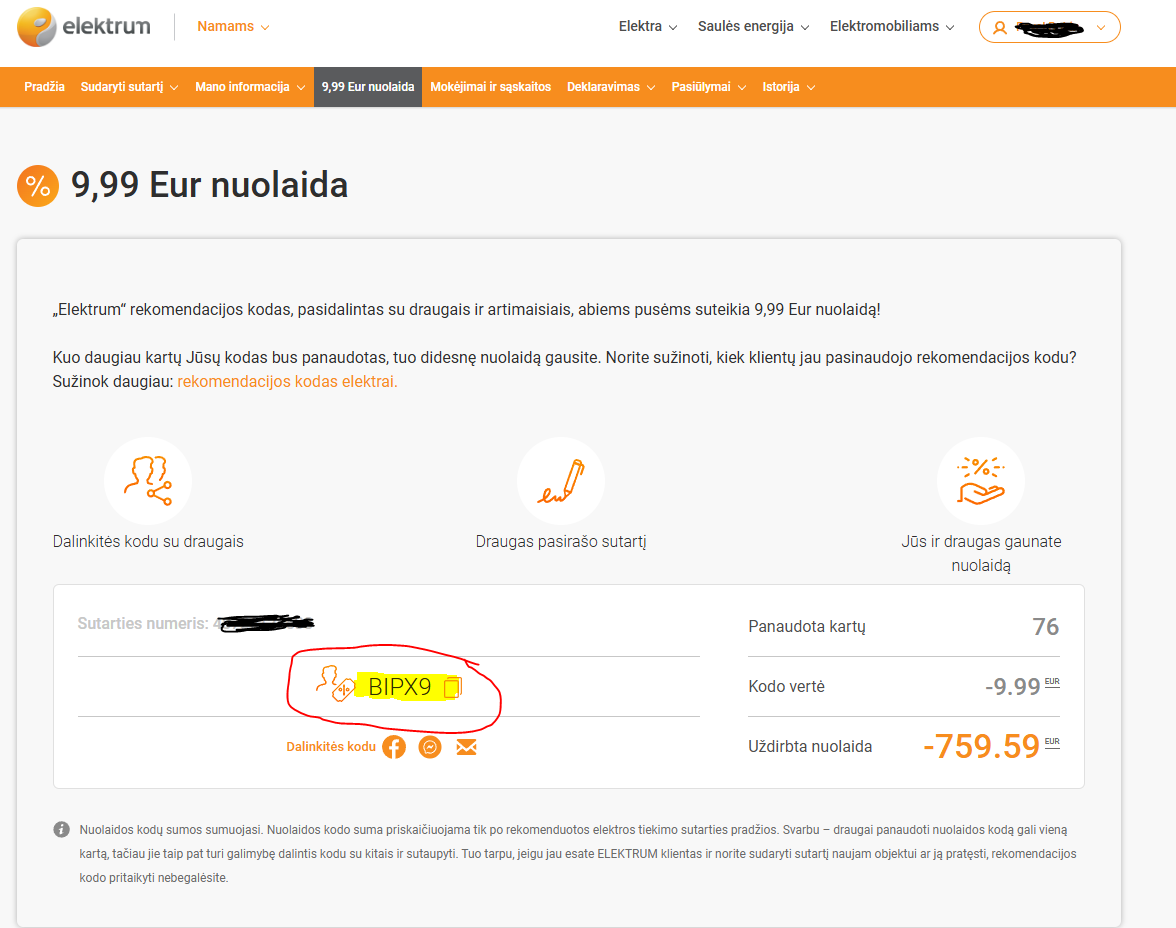 Elektrum, dpd, lpexress nuolaidos ir rekomendacijos kodai