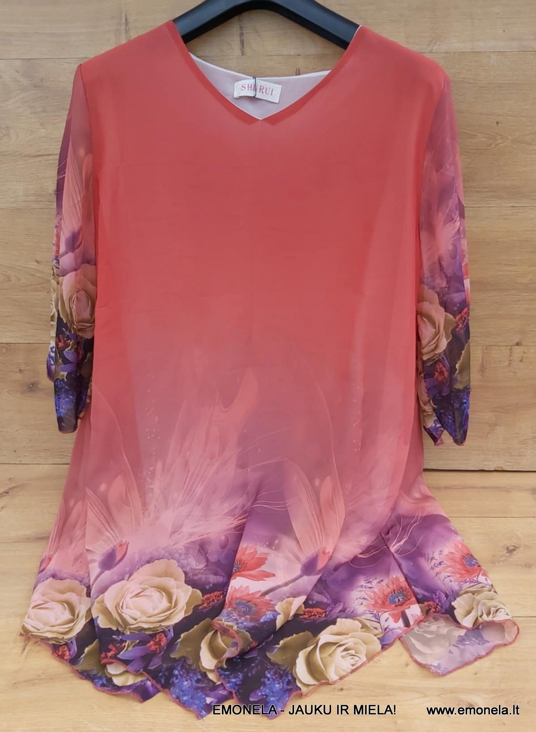Tunika su rožėm, 3 xl/ 48