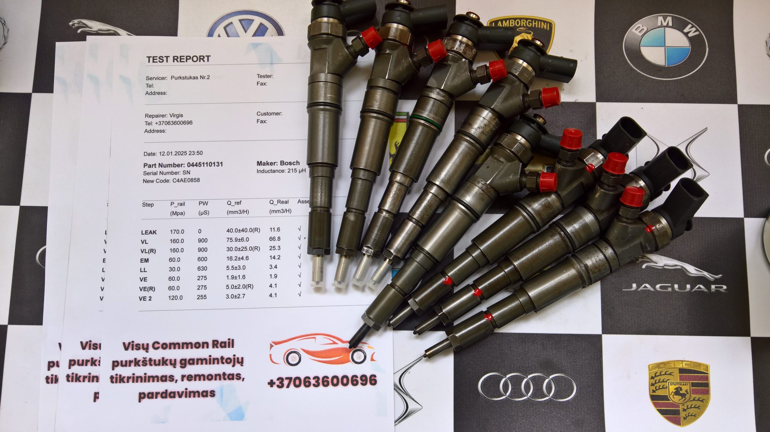 Kuro purkštukai Bmw 320d,330d,530d,730d,X5.0445110131 ir 0445110080