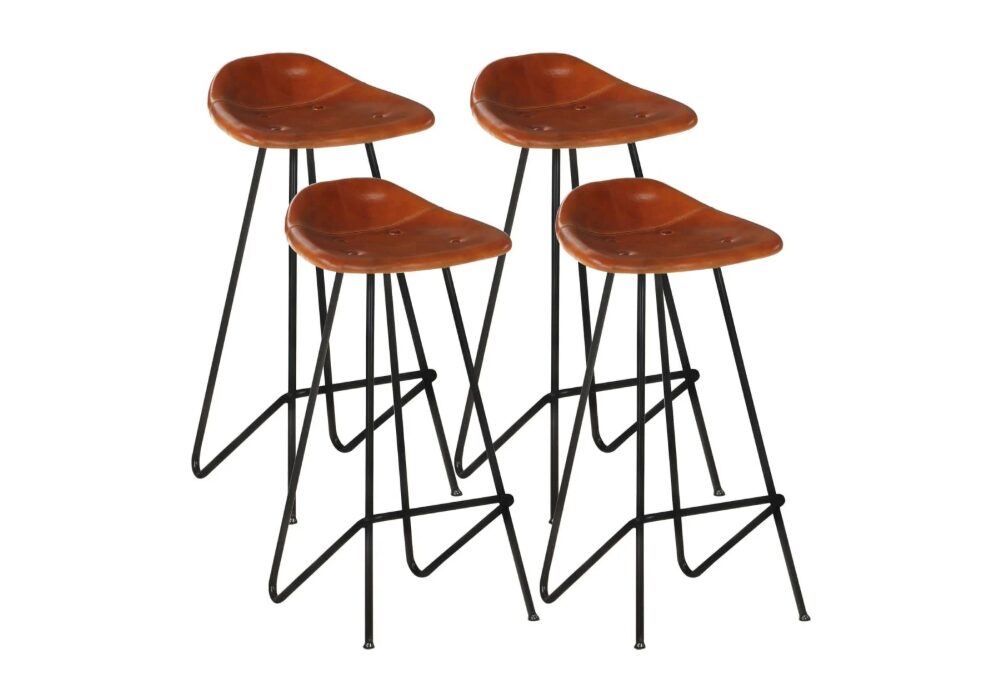 Odinės baro kėdės, 4 vnt