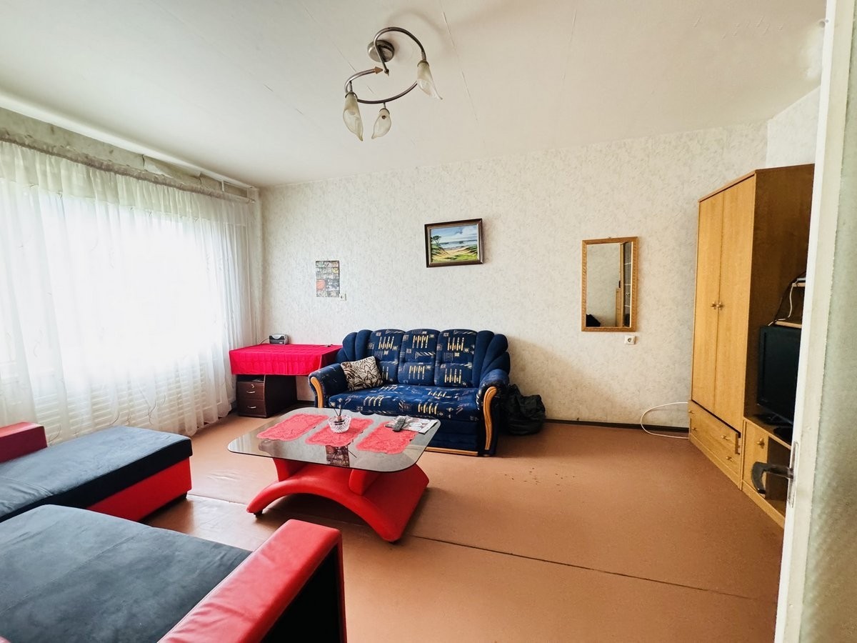 Parduodamas 1 kambario su holu, 44 m2 butas Mogiliovo gatvėje, Klaipėdoje.