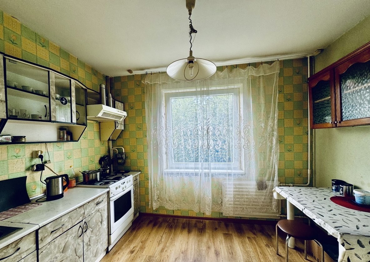 Parduodamas 1 kambario su holu, 44 m2 butas Mogiliovo gatvėje, Klaipėdoje.