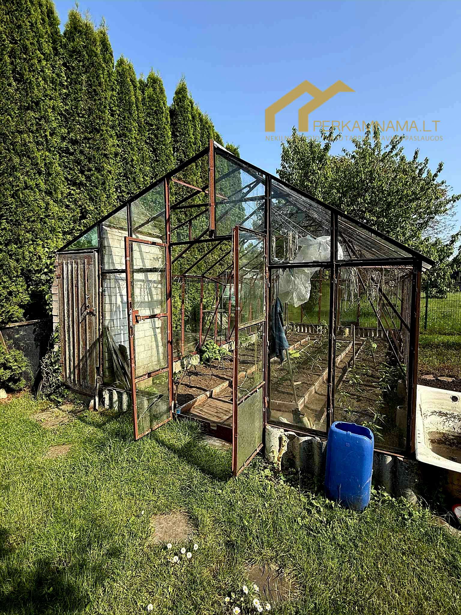 12 arų sodo sklypas su nameliu Klaipėdos r.