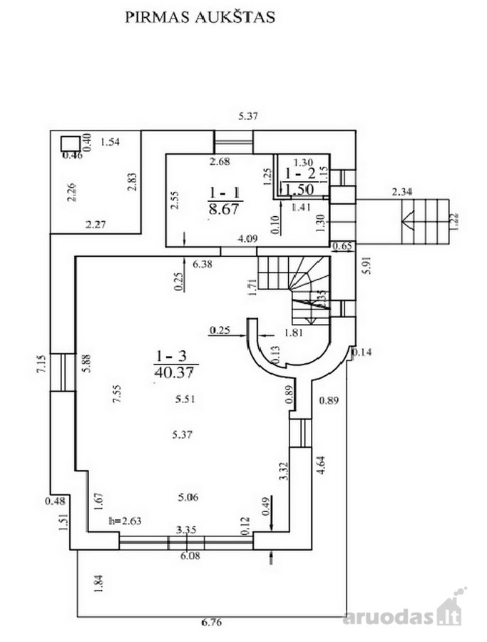 Parduodamas erdvus mūrinis namas Balsiuose, Vilniuje