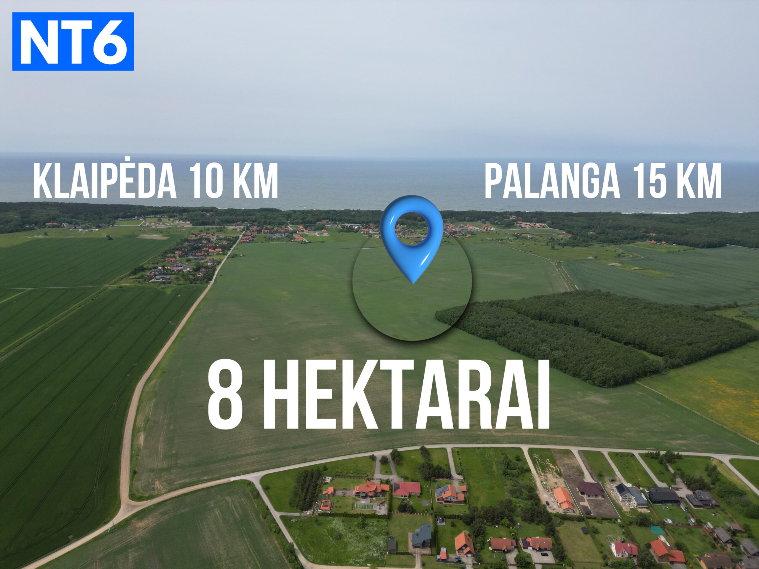 PARDUODAMAS 8 HEKTARŲ SKLYPAS KARKLĖJE